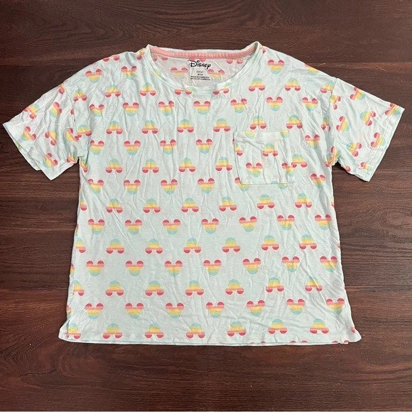 Disney Tops - Disney rainbow Mickey Mouse comfy shirt Women’s size small